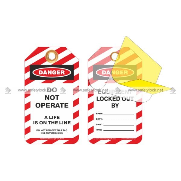 Self-Laminating Liner Protective Lockout Tags | E-Square