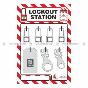 shadow lockout station for 4 padlocks