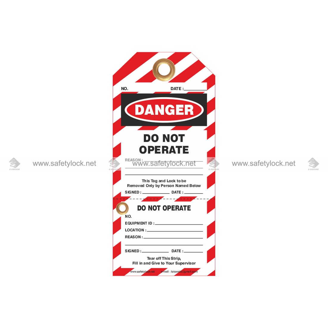 two part perforated tags