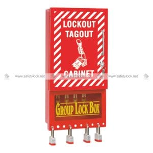 wall mount storage with group lock box