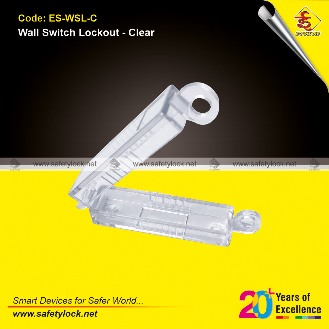 wall switch lockout transparent