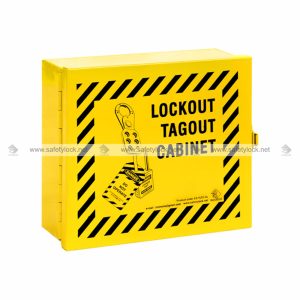 yellow lockout tagout cabinet small