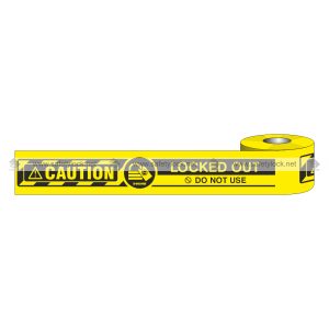 yellow warning tape for safety