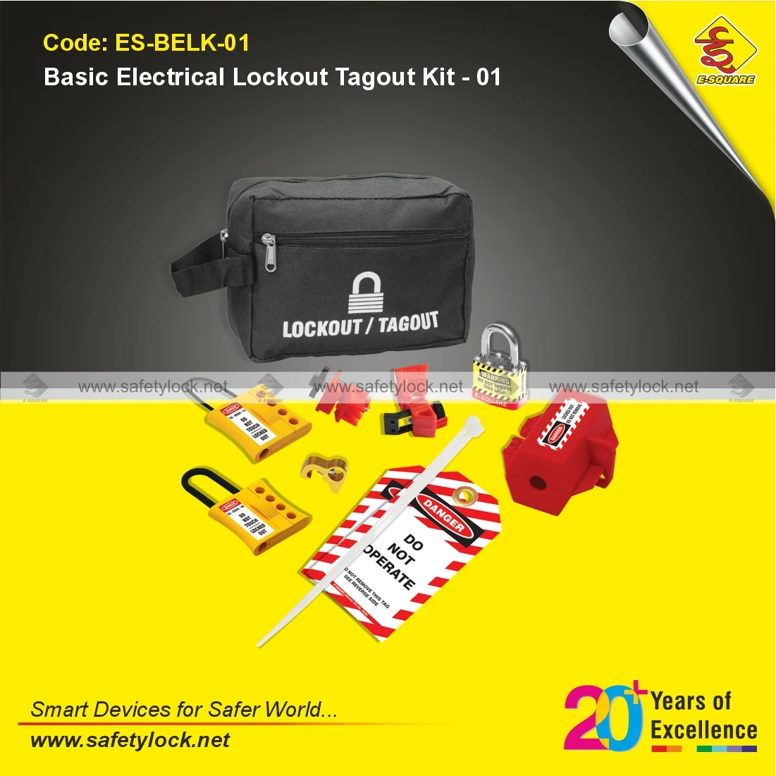 Basic Electrical Lockout Kit for Machine Safety Lockout Applications
