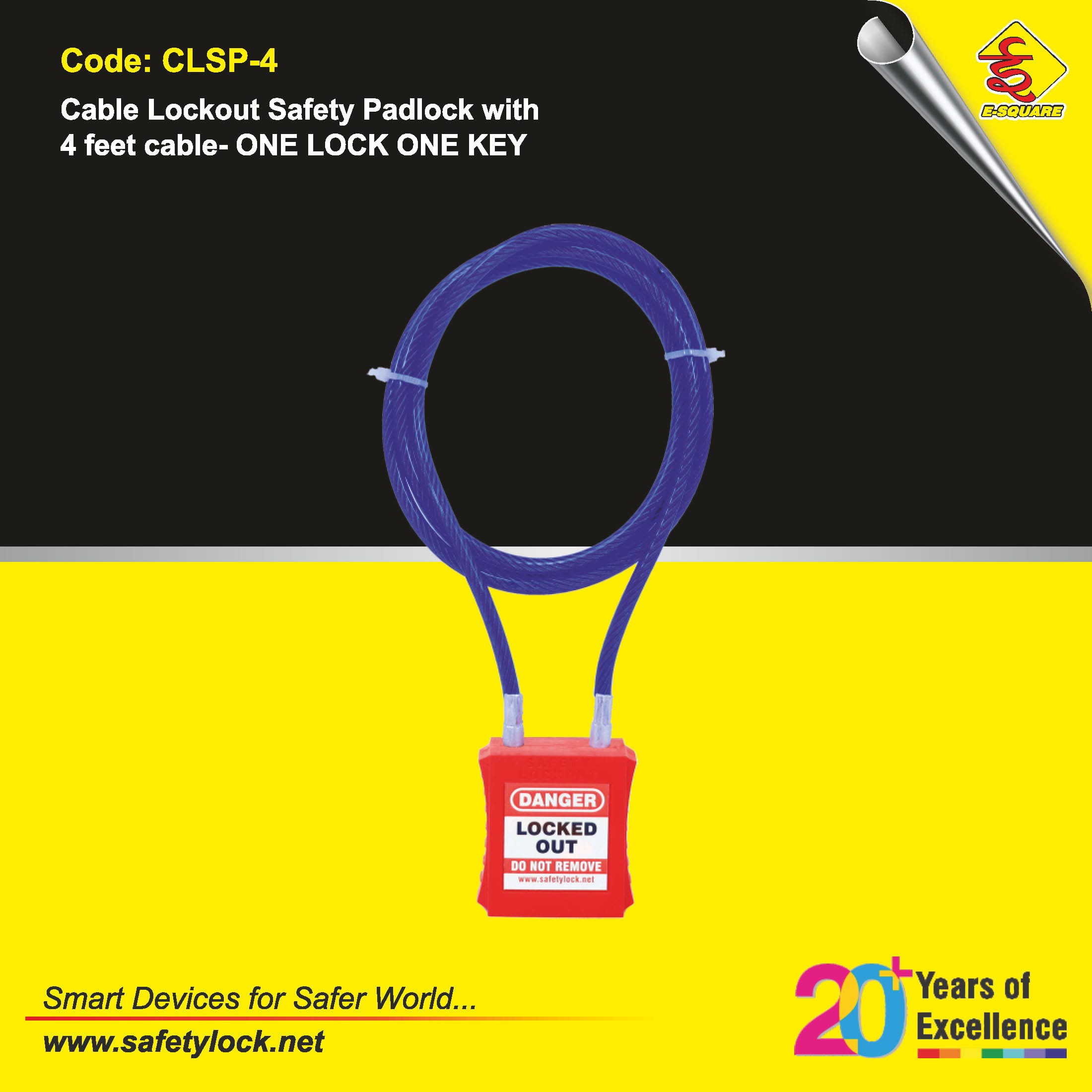 cable lockout safety padlock manufacturer