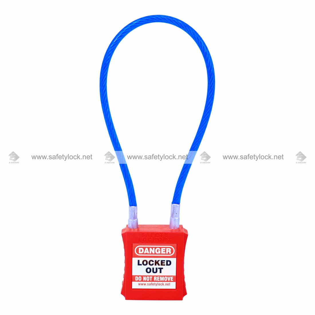 cable lockout safety padlock with 1 feet cable