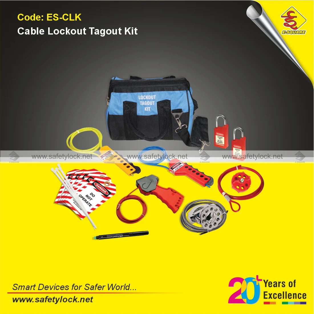 Cable Lockout Tagout Kit for Lockout Tagout Safety Applications