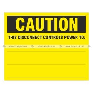 caution lockout safety sign