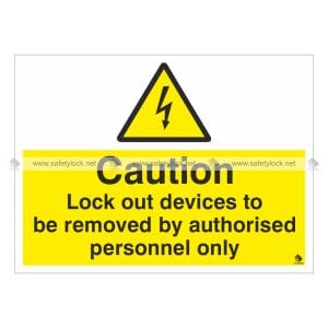 caution safety lockout labels