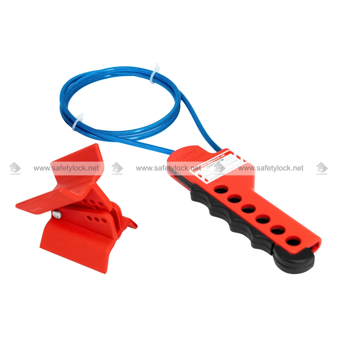 Combo 2 Universal Butterfly Valve Lockout with ES-PSMCL+2C for Industrial Valve Isolation and Lockout Tagout Procedures