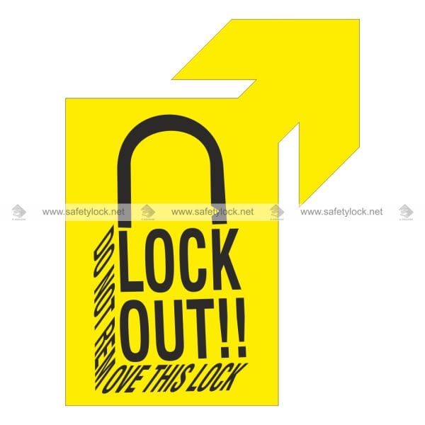 Safety Lockout Arrow Markers for Lockout Point Identification