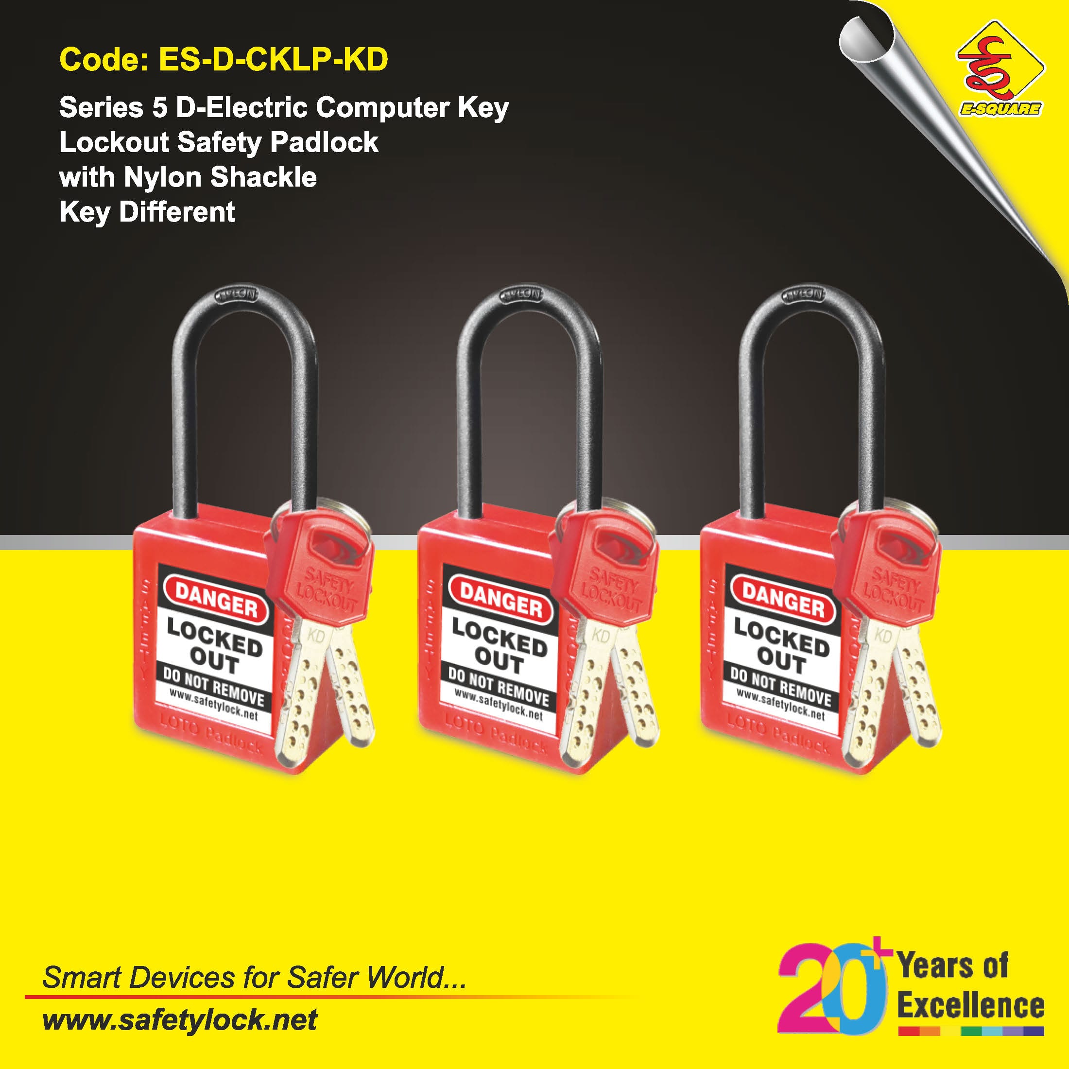 de-electric computer key lockout padlock