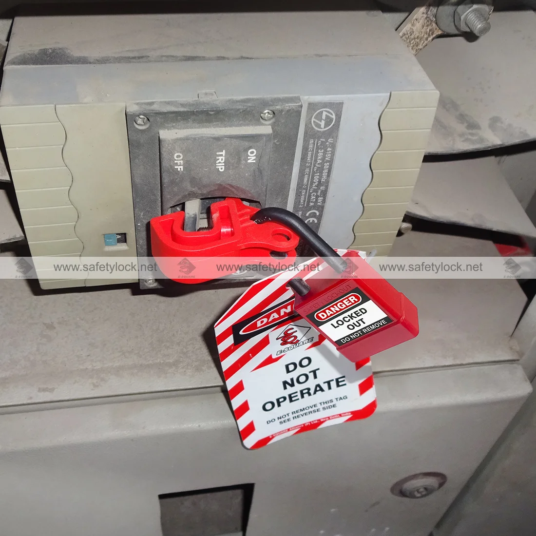 de-electric LOTO padlock