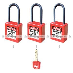 di-electric computer key lockout padlock