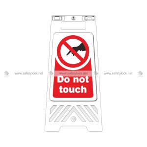 do not touch floor stand