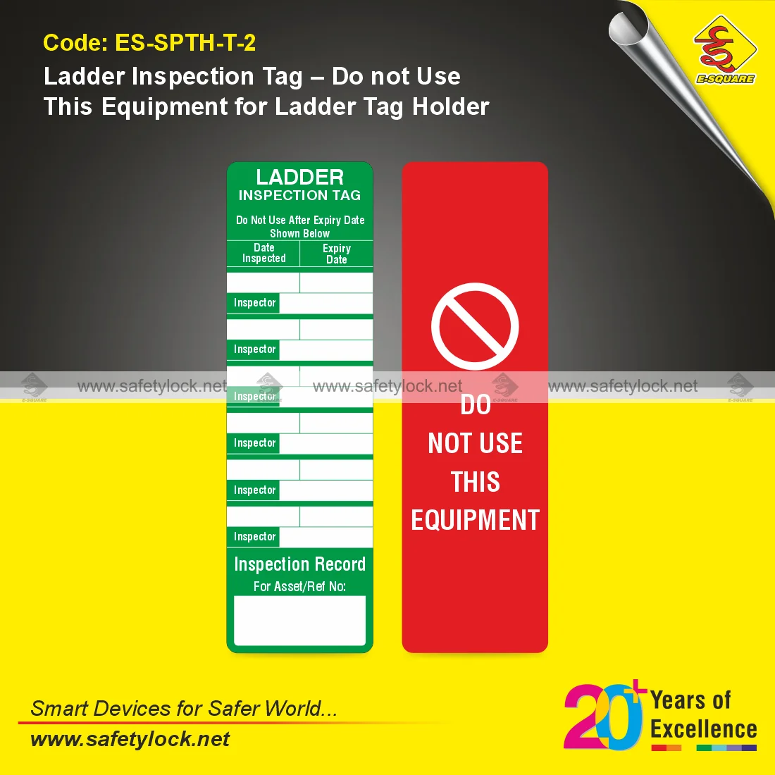 E-Square ladder inspection tags supplier