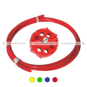 economy multipurpose cable lockout with 2 meter steel cable