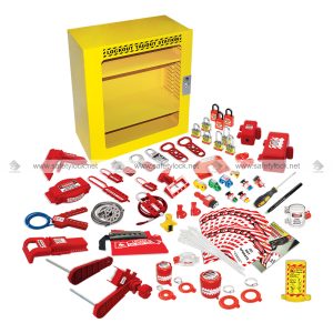 electrical and valve lockout kit with loto station