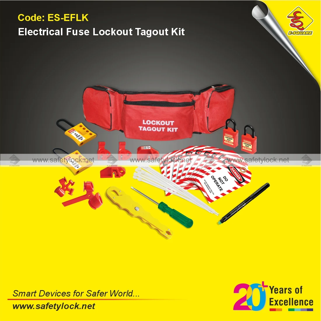 Electrical Fuse Lockout Tagout Kit for LOTO Safety Procedures