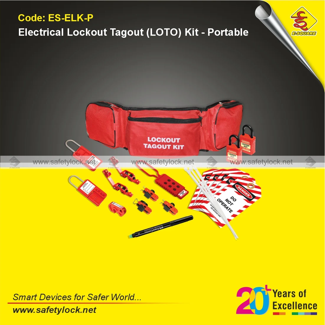 Electrical Lockout Kit Portable for Lockout Tagout Safety Applications