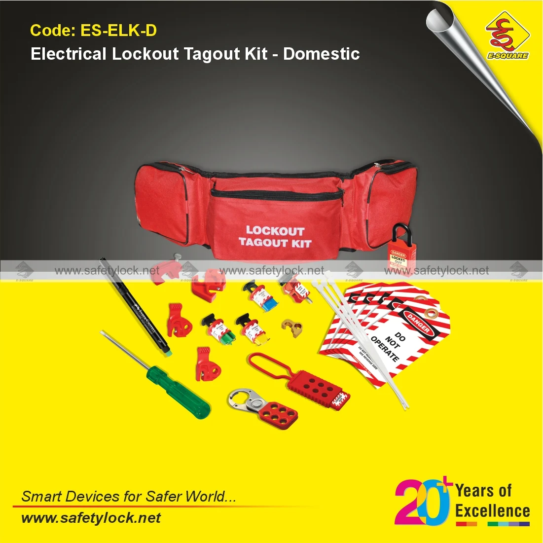 Electrical Lockout Tagout Kit Domestic for Lockout Tagout Safety Applications