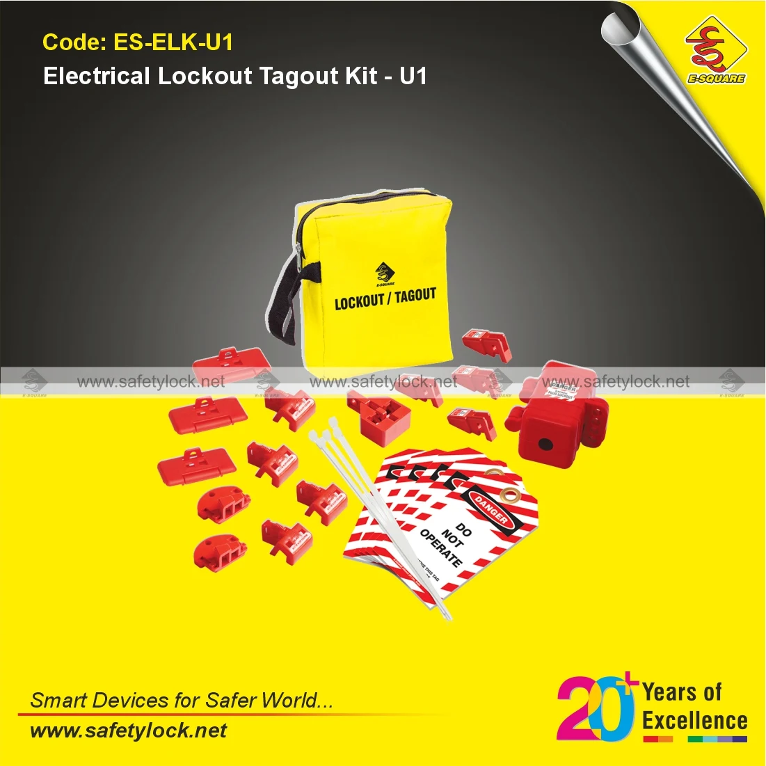 Electrical Lockout Tagout Kit Ultimate for LOTO Safety Procedures