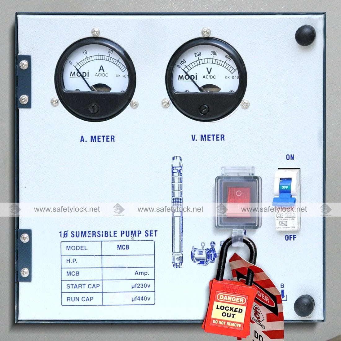 electrical switch lockout tagout device installation