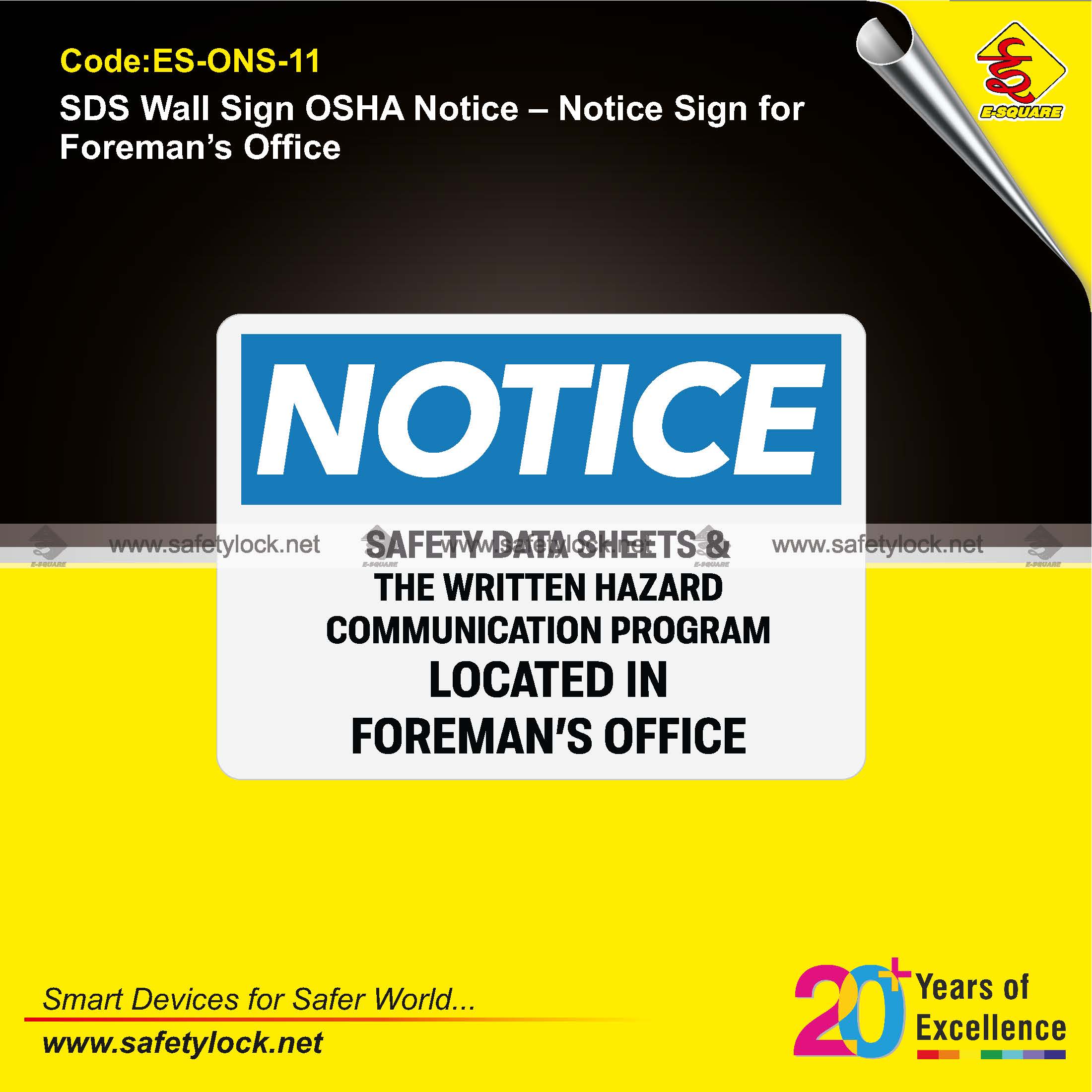foreman office notice signs