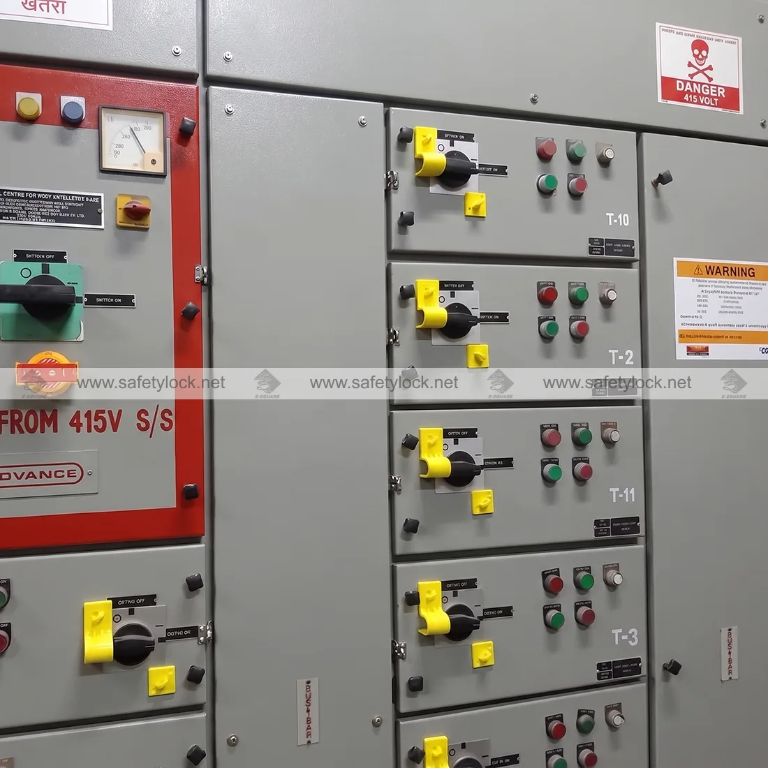 gripper lockout device for electrical panel lockout tagout