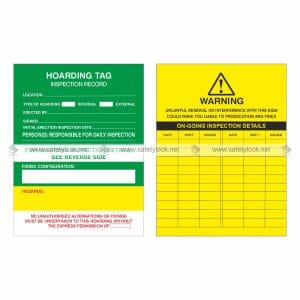 hording tags inspection record