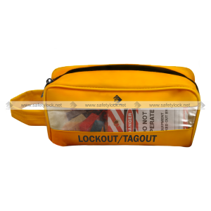 individual lockout pouch with clear side