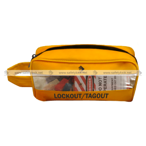 individual lockout pouch with clear side