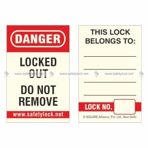 label for lockout padlock
