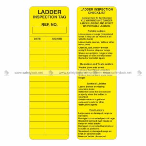 ladder inspection checklist tag