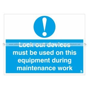 large lockout wall signs