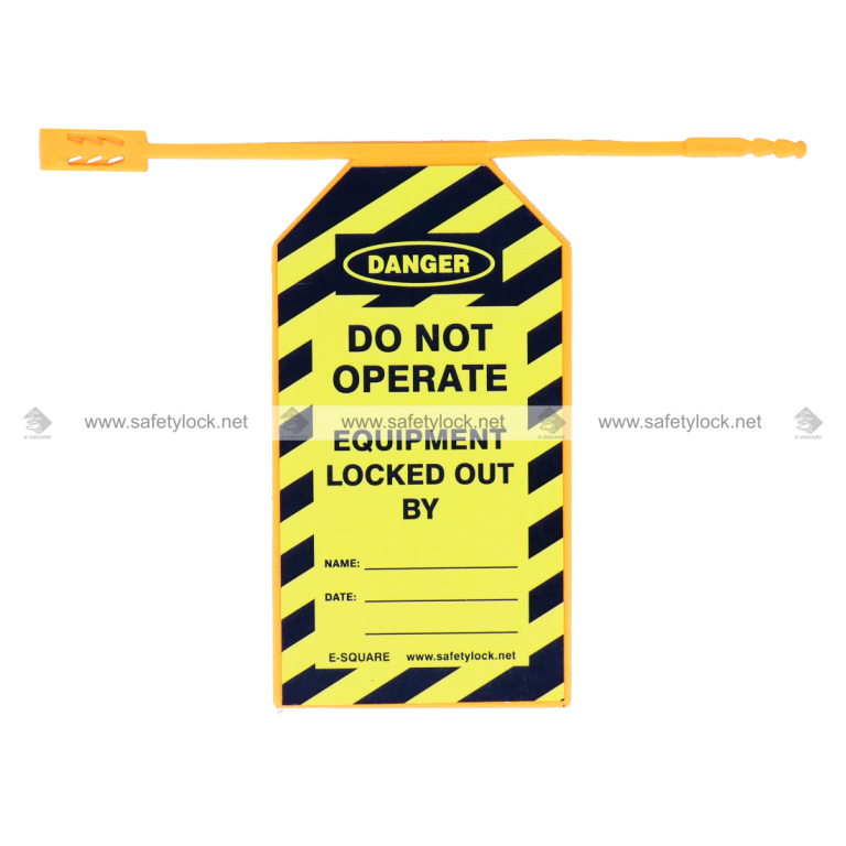 Lockout Tagout - Single Use Tag Lock Seal - E-Square
