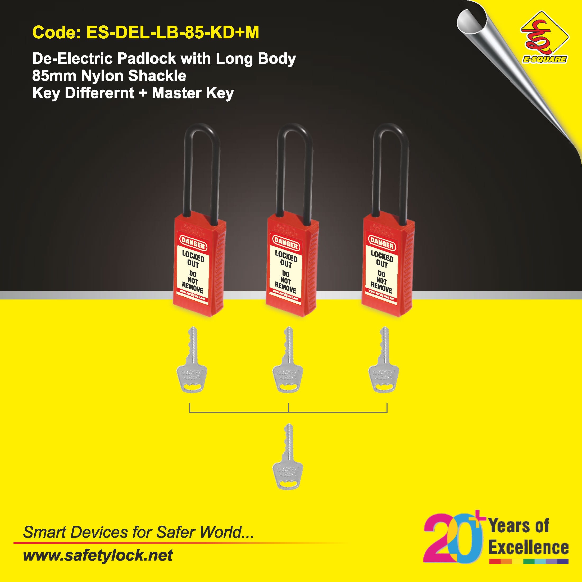 lockout padlock for electrical lockout tagout
