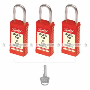 lockout padlock with long body