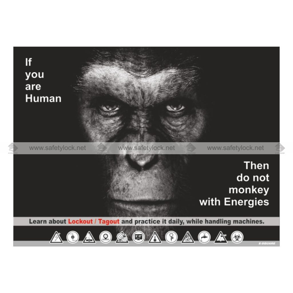 Safety Poster - Learn about Lockout Tagout and Practice it Daily