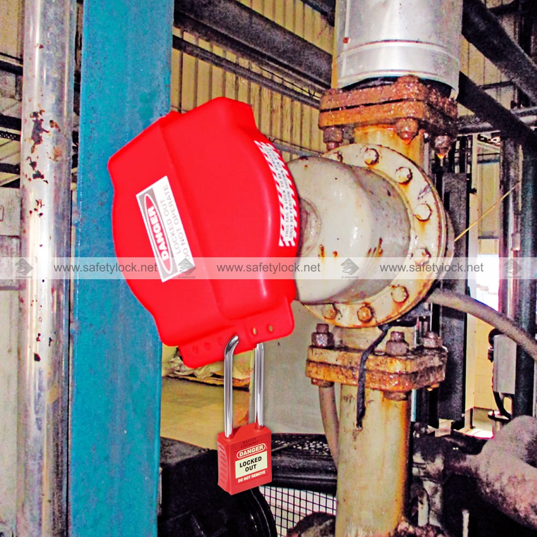 lockout safety padlock with 85 mm steel shackle