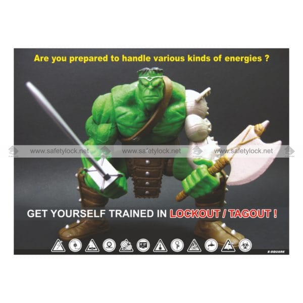 Lockout Safety Poster - Get Yourself Trained in Lockout Tagout - E-Square