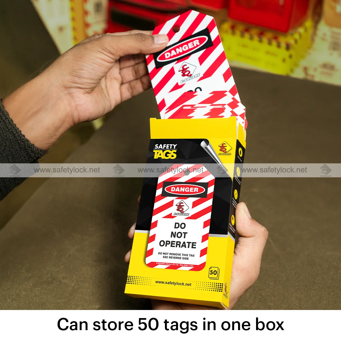 lockout safety tags 50 tags pack