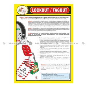 lockout tagout safety poster