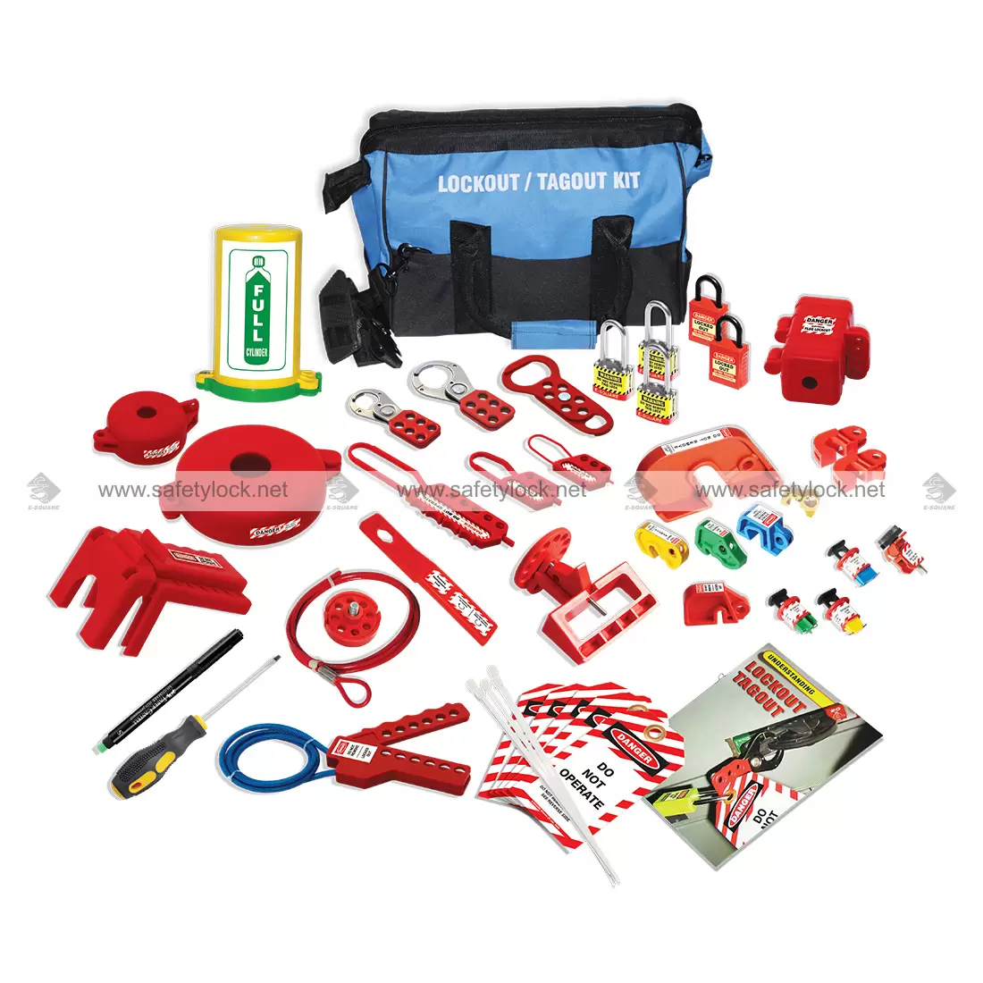 Lockout Tags And Supplies Lockout Tagout Kit - 50 Piece Electrical ...