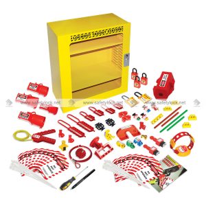 lockout tagout station with loto kit