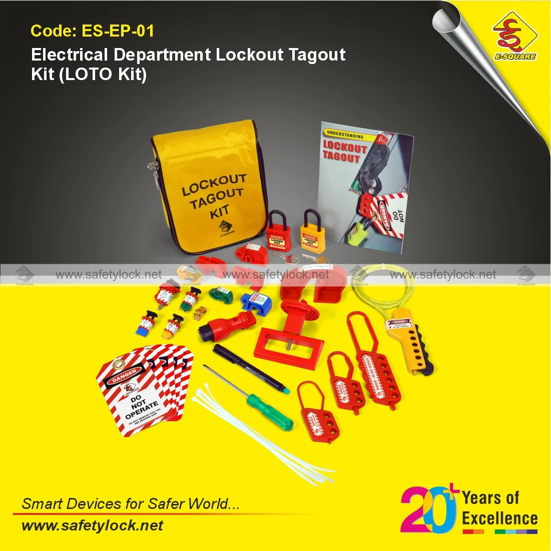 LOTO Electrician Pouch for Industrial Safety Lockout Programs