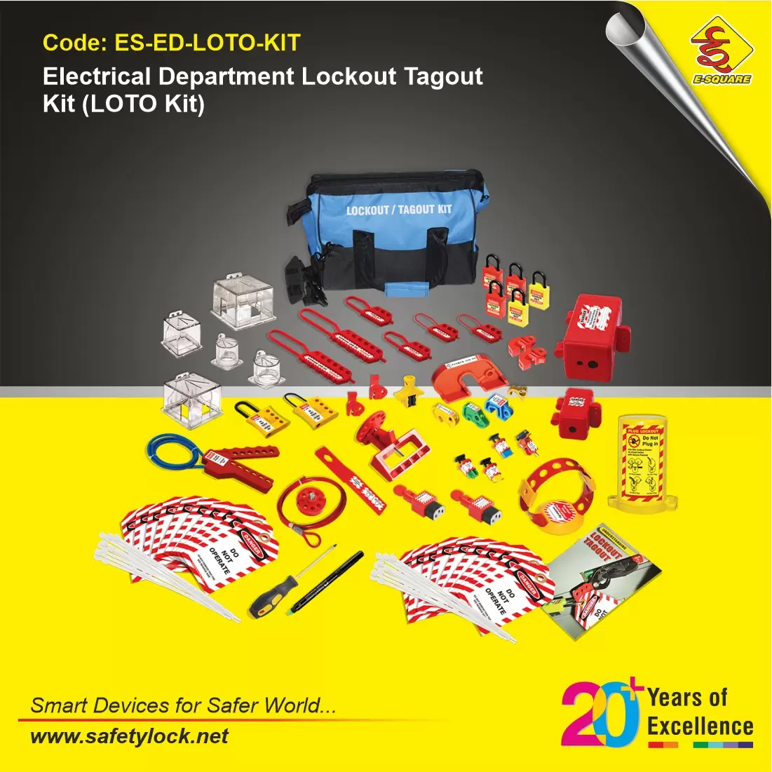 Elektrische Lockout Tagout Hangslot Kit Industriële