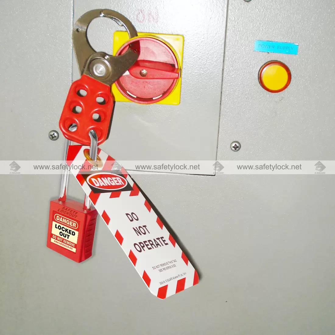 LOTO padlock with long shackle