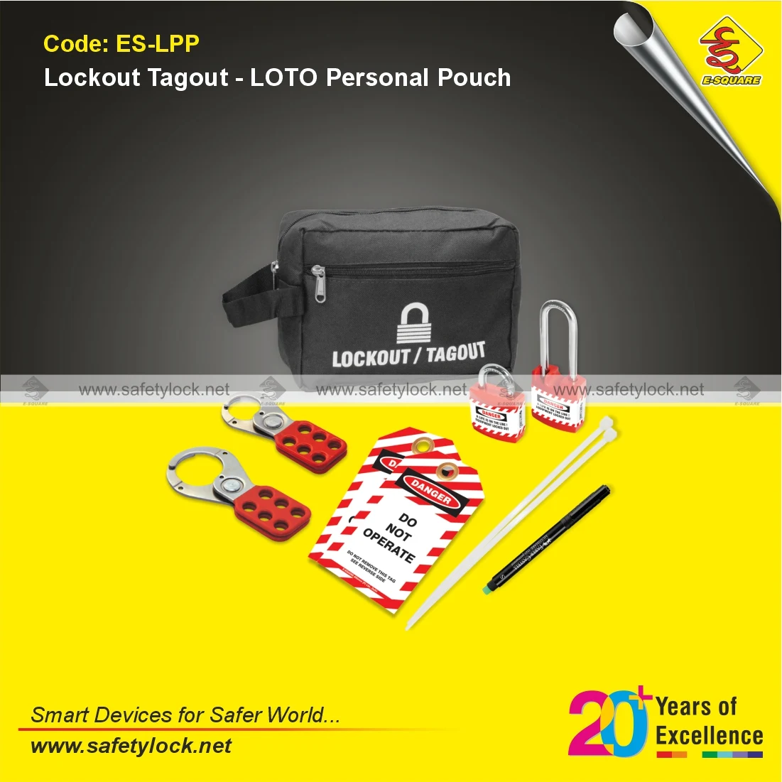 LOTO Personal Pouch for Workplace LOTO Safety