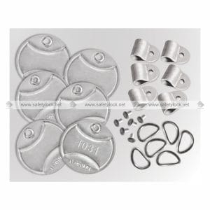 metal padlock tags circuilar type